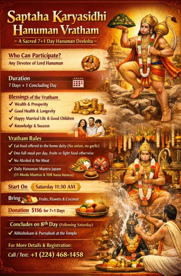 Saptaha Karyasidhi Hanumadwratham