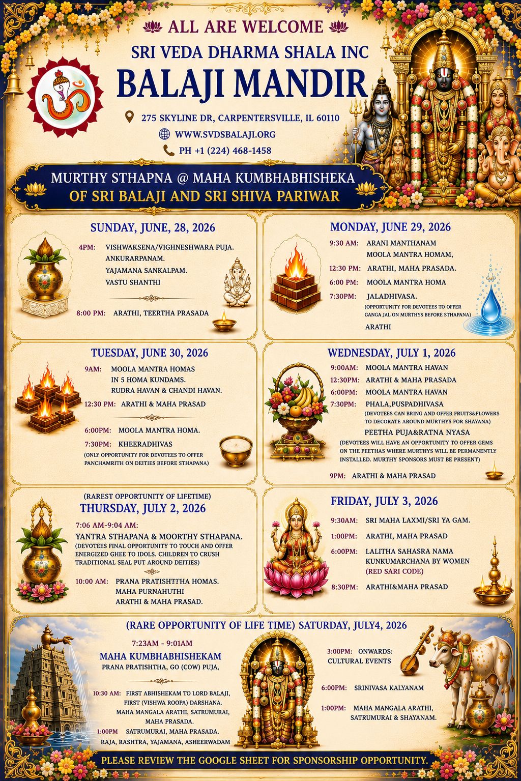 Balaji Mandir Event